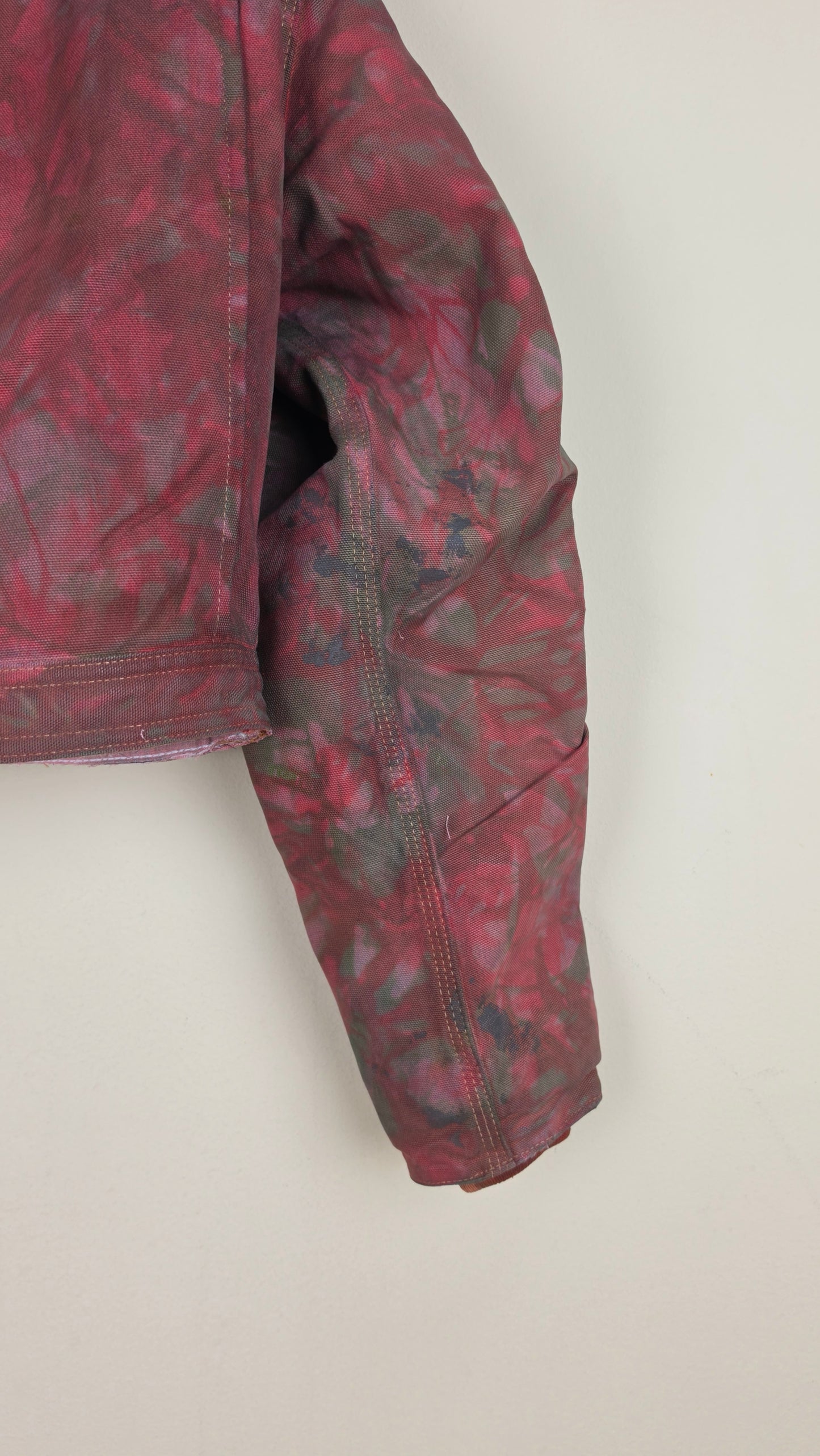Vintage Carhartt X Detroit Cropped Jacket | Camo Red | Size S | AU101