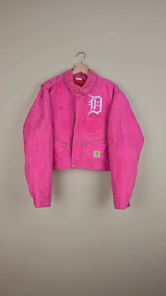 Vintage Carhartt X Detroit Cropped Jacket | Pink | Size XL | AU104