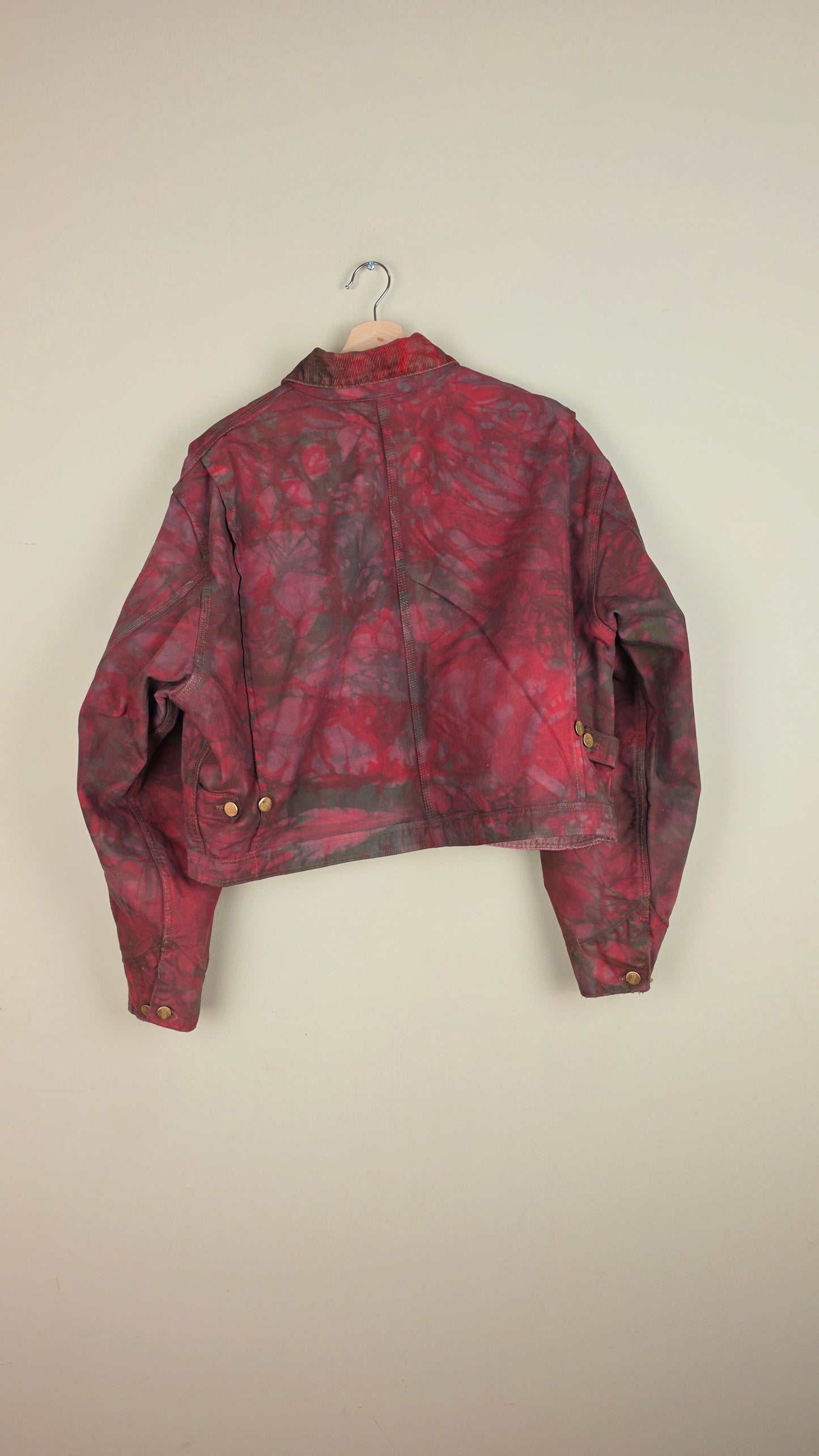 Vintage Carhartt X Detroit Cropped Jacket | Camo Red | Size L | AU103